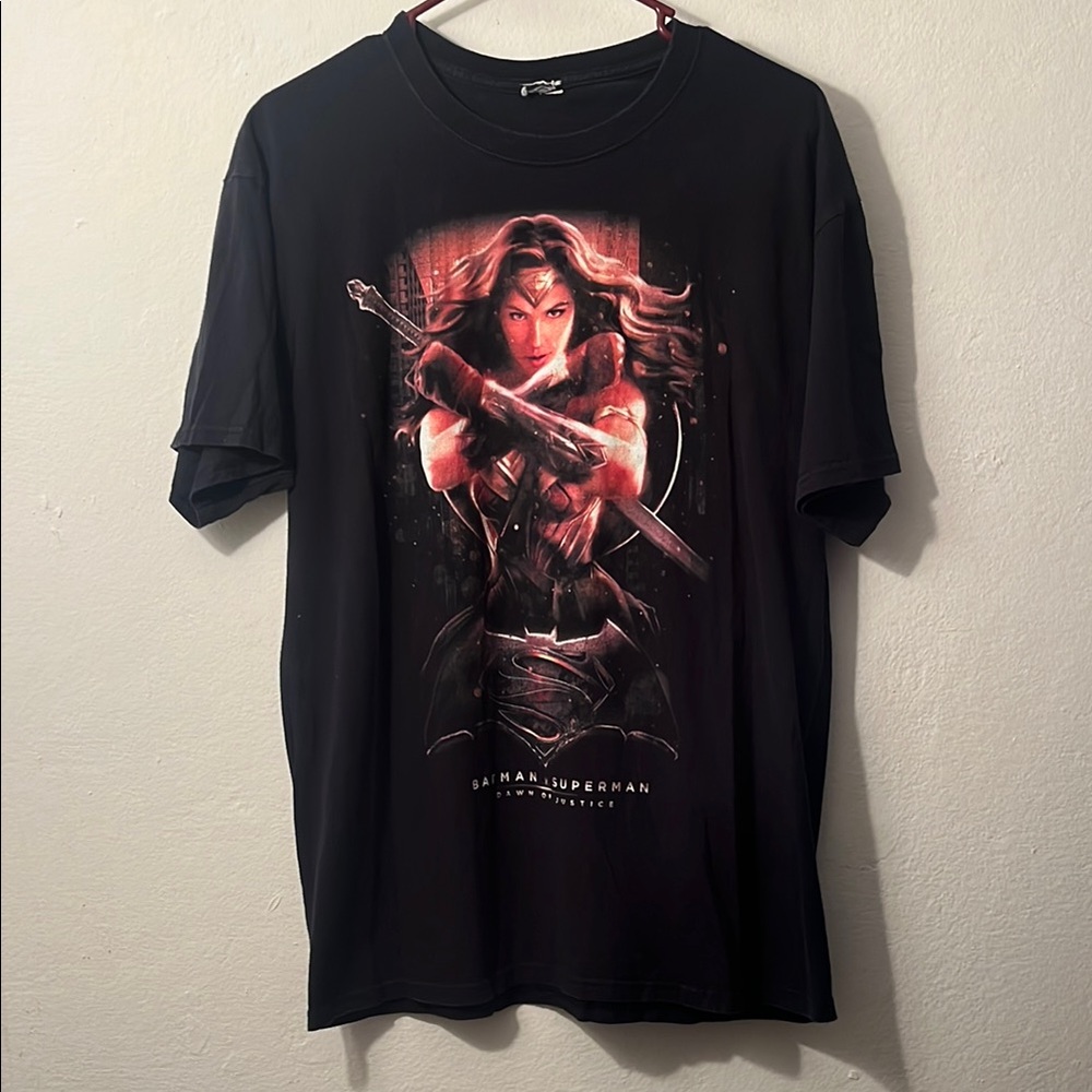 Black Graphic T-Shirt Wonder Woman dc comics Batman vs Superman